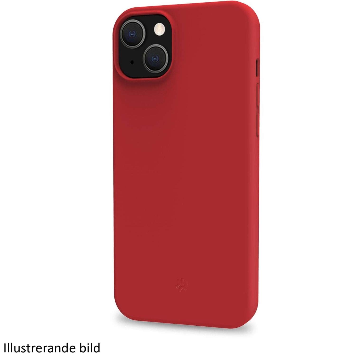 Cromo pehmeä kumikotelo iPhone 16 Red