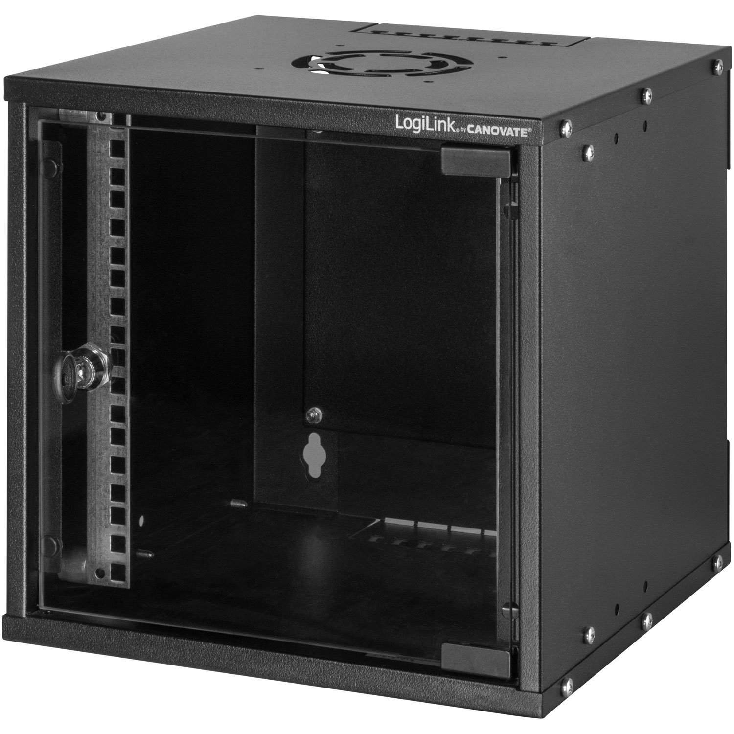 10" Vægskab/serverskab U6 320 x 300 x 312 mm Samlet sort billede