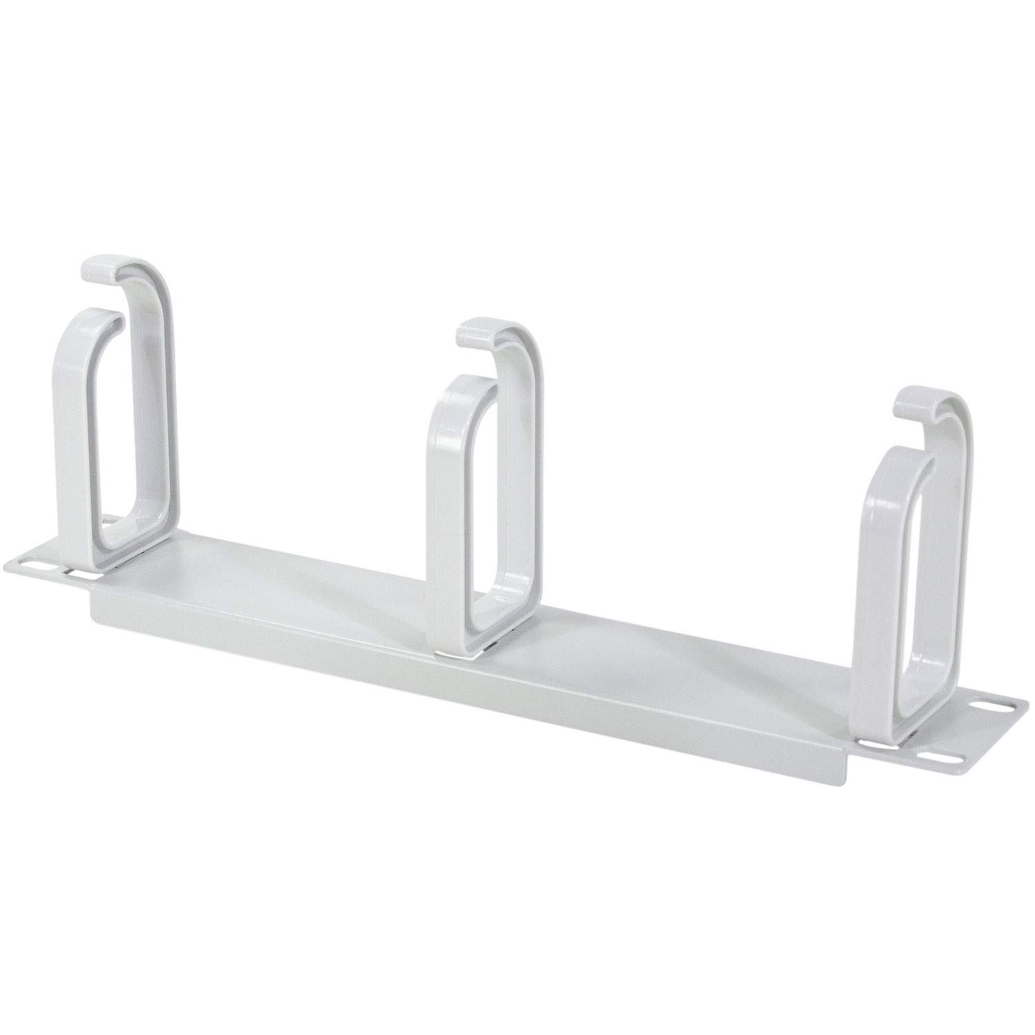 LogiLink 10"-kabelpanel med 3 fästen U1 Grå