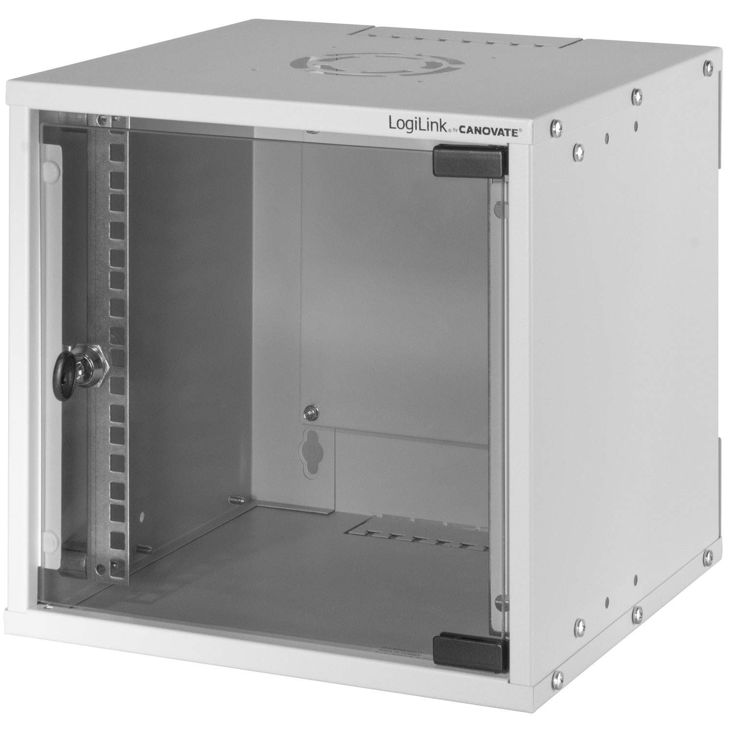 10" Vægskab/serverskab U6 320 x 300 x 312 mm Samlet Grå billede