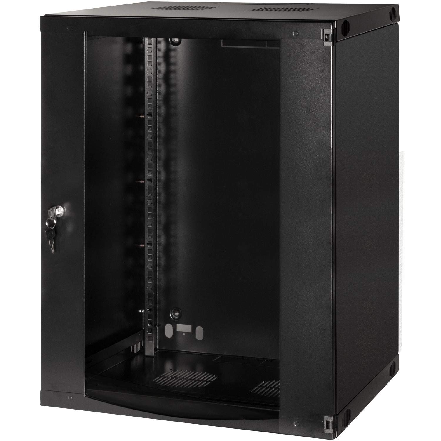 19" Vægskab/serverskab U15 540 x 450 x 725 mm Usamlet Sort billede