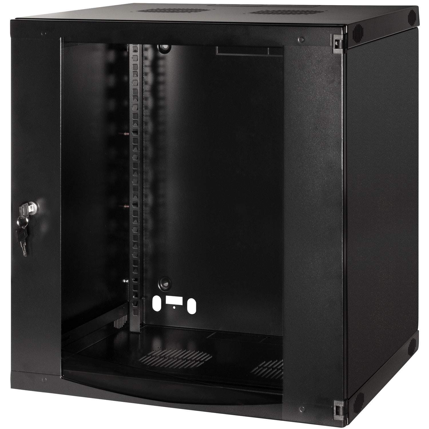 19"" Väggskåp/serverskåp U12 540 x 450 x 595 mm Omonterat Svart | Elektronik - Kablar & Adaptrar - Switchar | Pryloteket