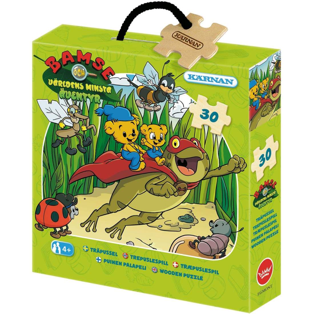 Askpussel i trä 30 bitar Bamse och världens minsta äventyr | Leksaker & Spel - Leksaker - Pussel | Pryloteket