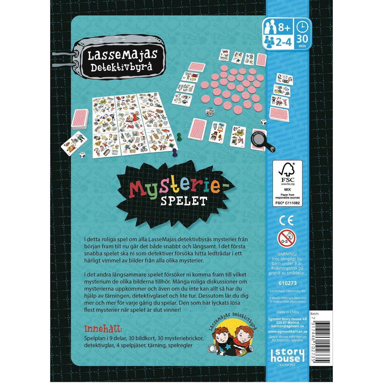 Alternativ bild 1 för Kärnan Lasse-Maja Mysteriespelet