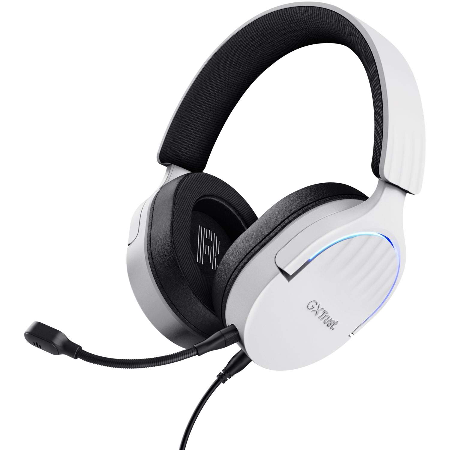 GXT 490W Fayzo Gaming Headset 7.1 USB Eco White billede