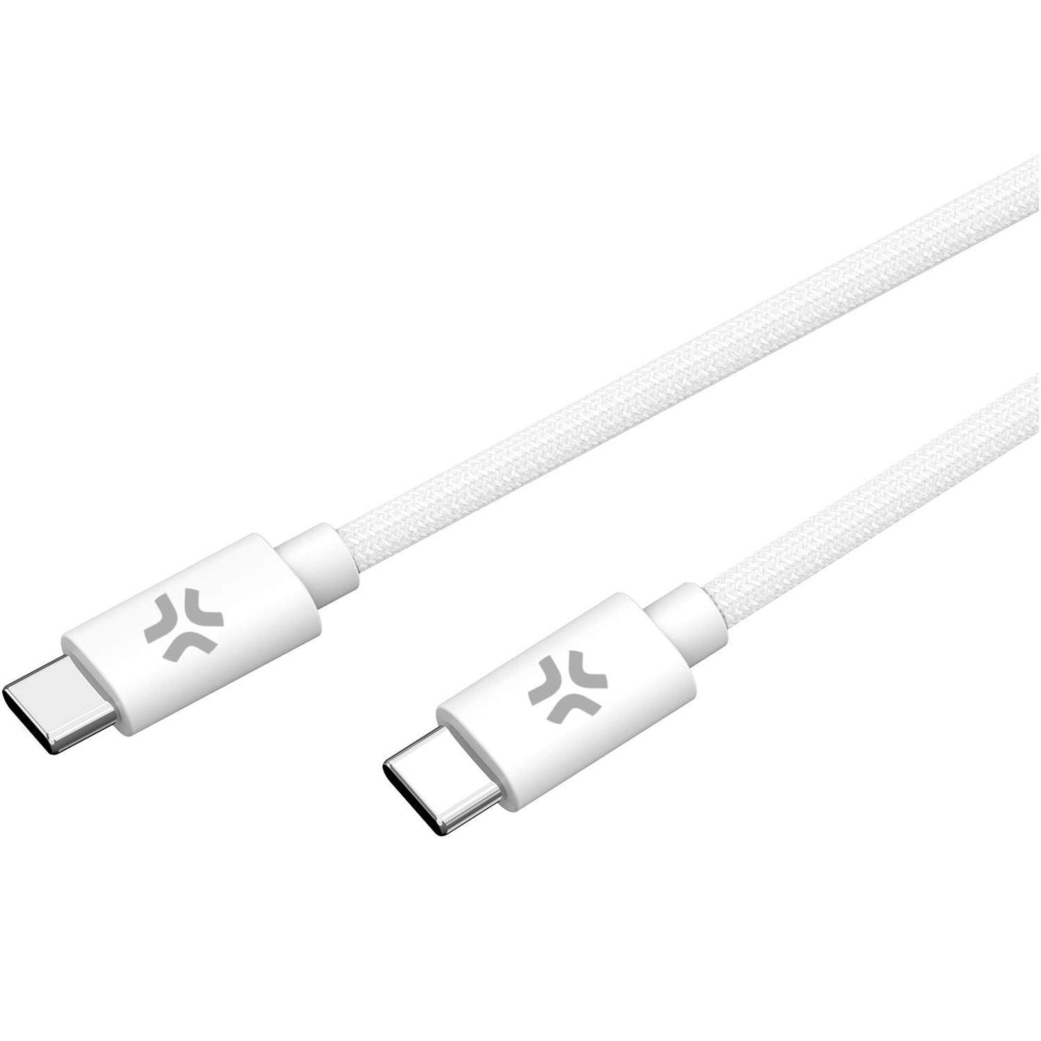 USB-C - USB-C kabel 60W 1,5 m Hvid billede