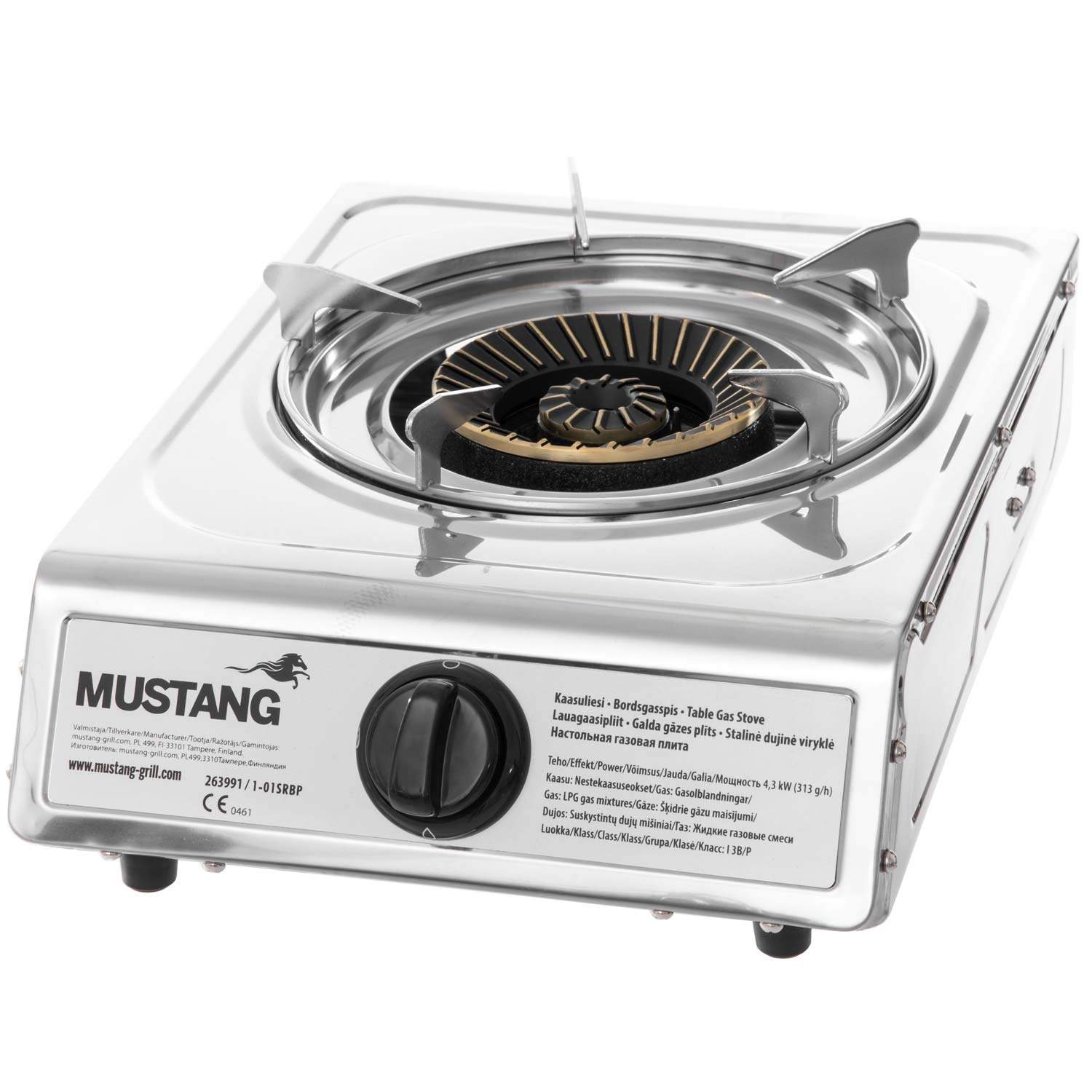 Alternativ bild 0 för Mustang Gasolkokplatta 1 brännare Rostfritt stål 4,3 kW