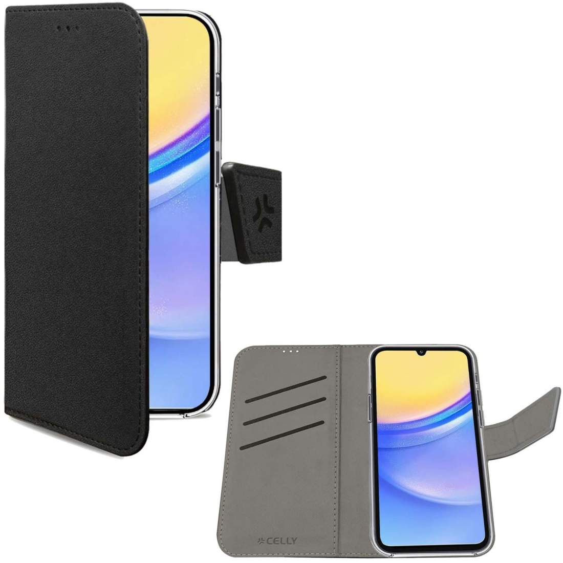 Wally Wallet Case Galaxy A15 4G / A15 5G Svart | Elektronik - Tillbehör Mobil & Surfplatta - Mobiltillbehör - Mobilskal & Fodral - Samsung | Pryloteket