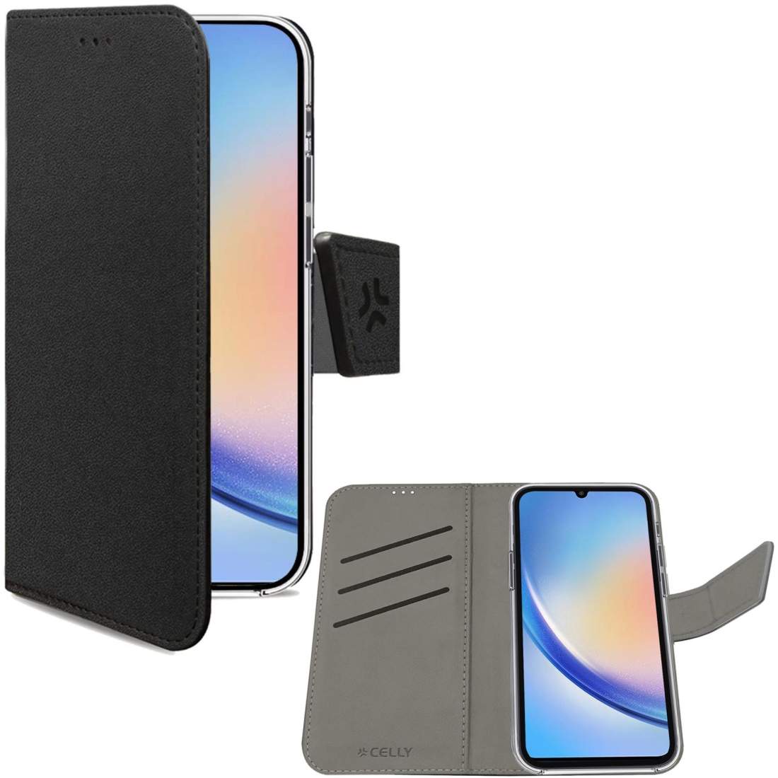 Wally Wallet Case Galaxy A35 5G Svart | Elektronik - Tillbehör Mobil & Surfplatta - Mobiltillbehör - Mobilskal & Fodral - Samsung | Pryloteket