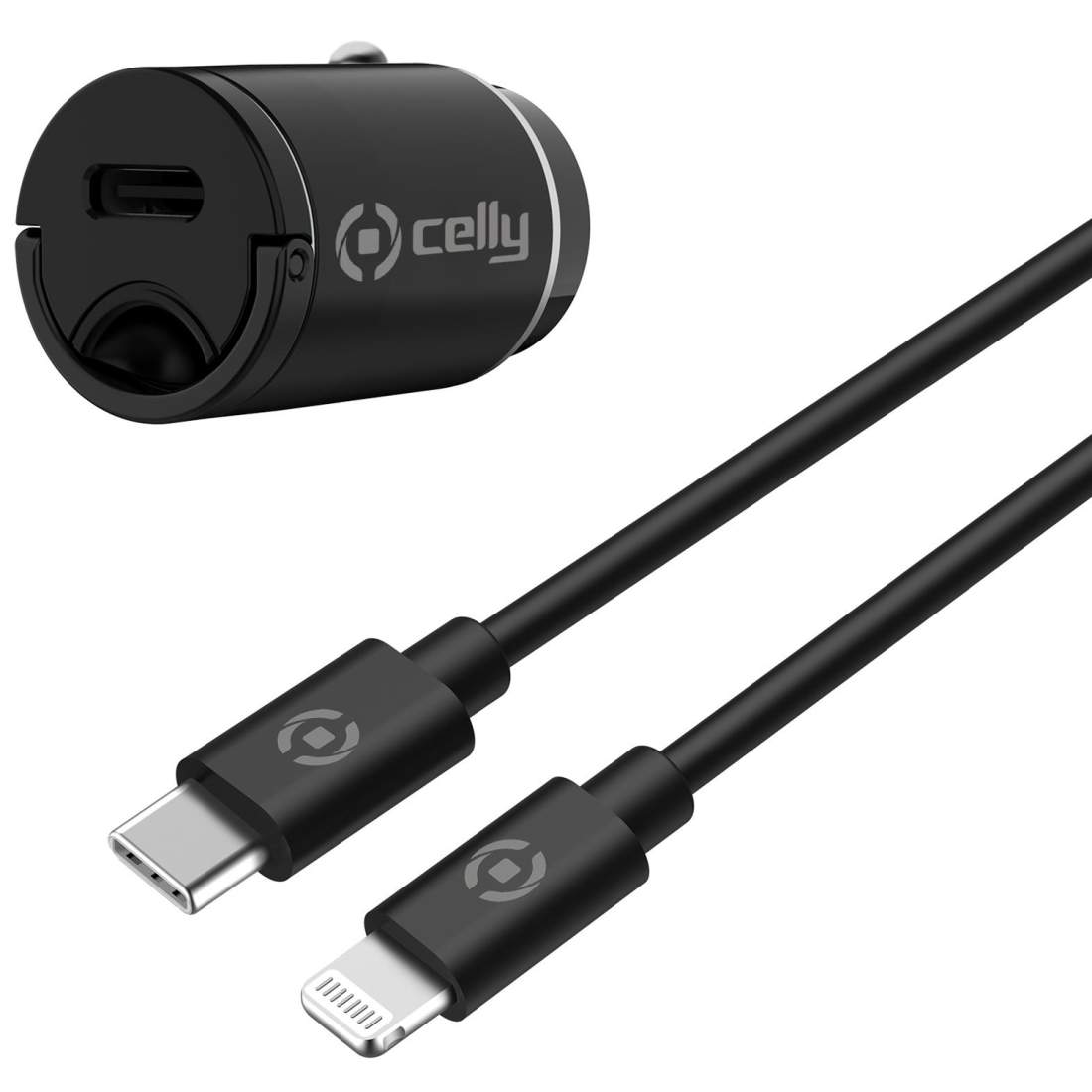Billaddare Mini USB-C PD 20W + USB-C till Lightning-kabel | Elektronik - Biltillbehör - Billaddare | Pryloteket