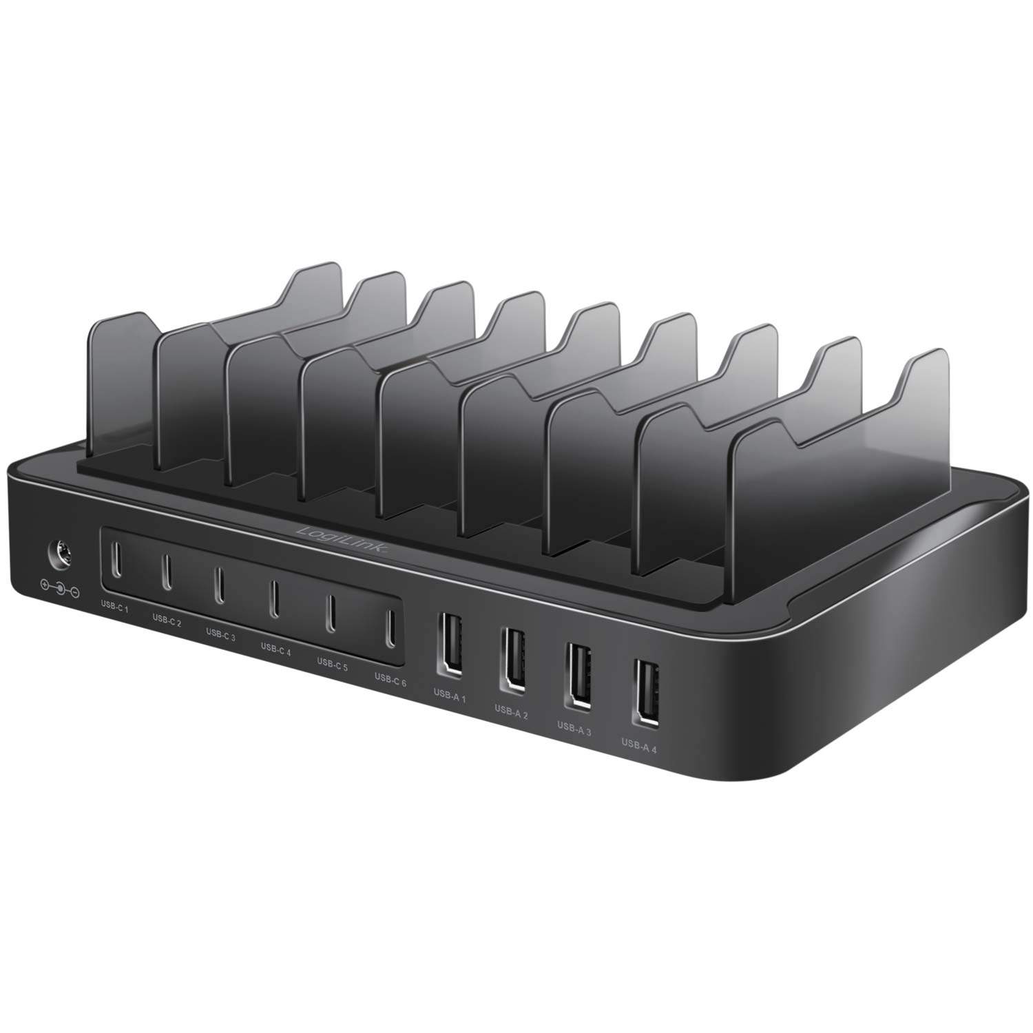 Latausasema 10 porttia 6 USB-C + 4 USB-A PD/QC3.0 120W
