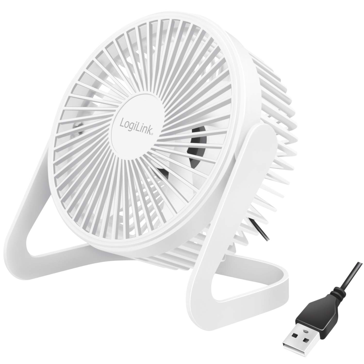 USB blæser Ø15,24 cm Hvid billede