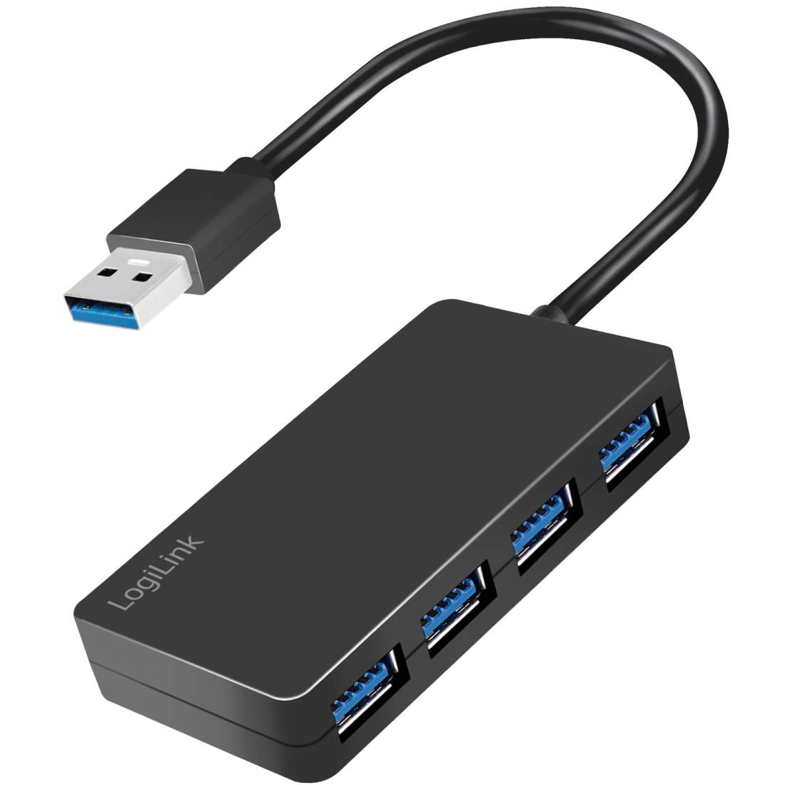 Produktfoto för LogiLink USB 3.0-hub (3.2 Gen1) 4 USB-A-portar