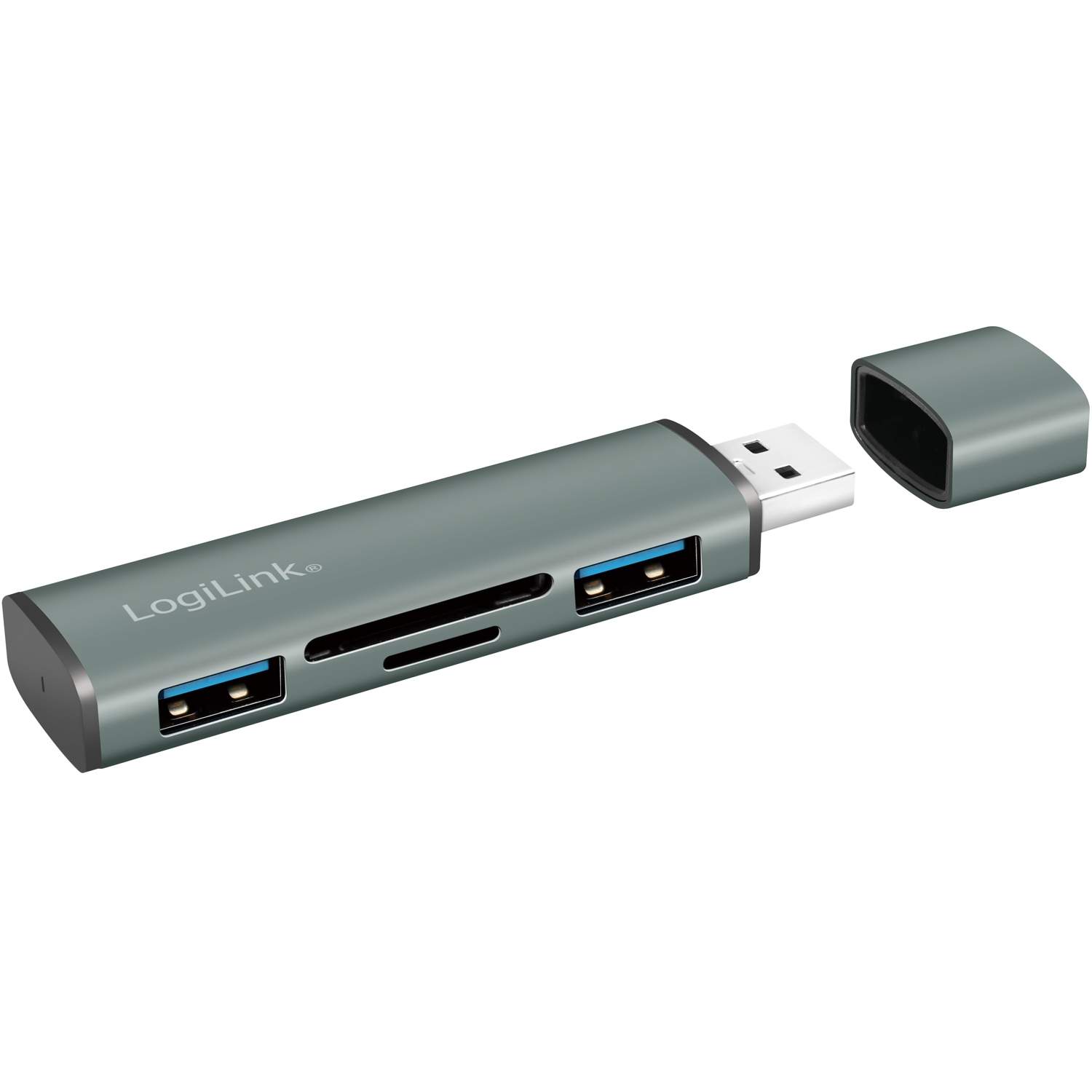 USB-hub (USB 3.2 Gen2) Hukommelseskortlæser/USB-A