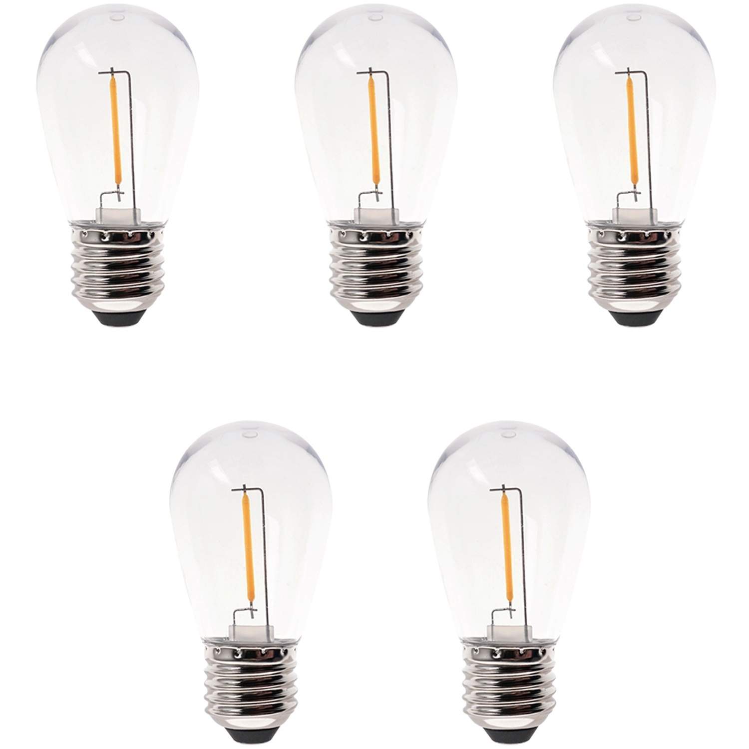 5-pak Deco Bulb LED lyskilde E27 12V Varm hvid 30lm