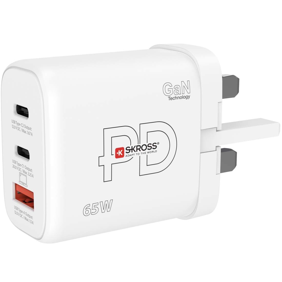 Power Charger UK mfl. 2xUSB-C PD + 1xUSB-A GaN 65W | Elektronik - Speltillbehör - Nintendo - Nintendo Switch - Laddare | Pryloteket