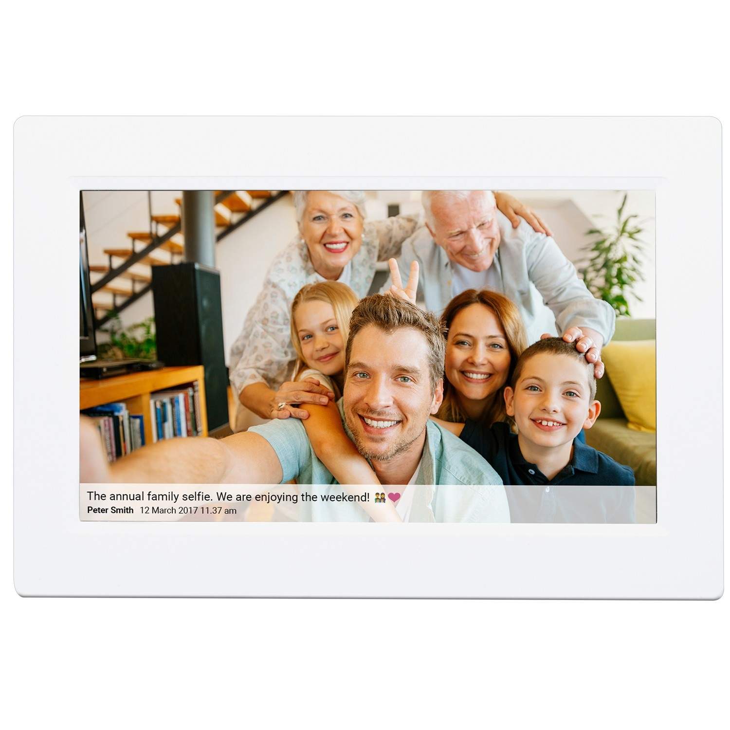 PFF-1015W 10,1" Smart fotoramme med FRAMEO-software Hvid billede