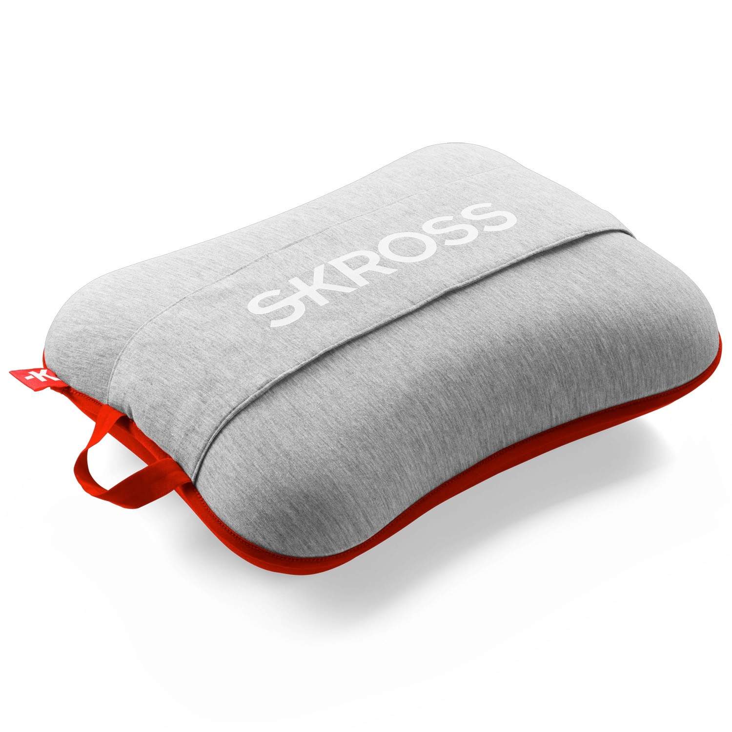 Alternativ bild 1 för Skross Travel Pillow, Röd, Vuxna, Unisex, Polyuretan, Bomull/Polyester, Buss, Bil, Flygresa