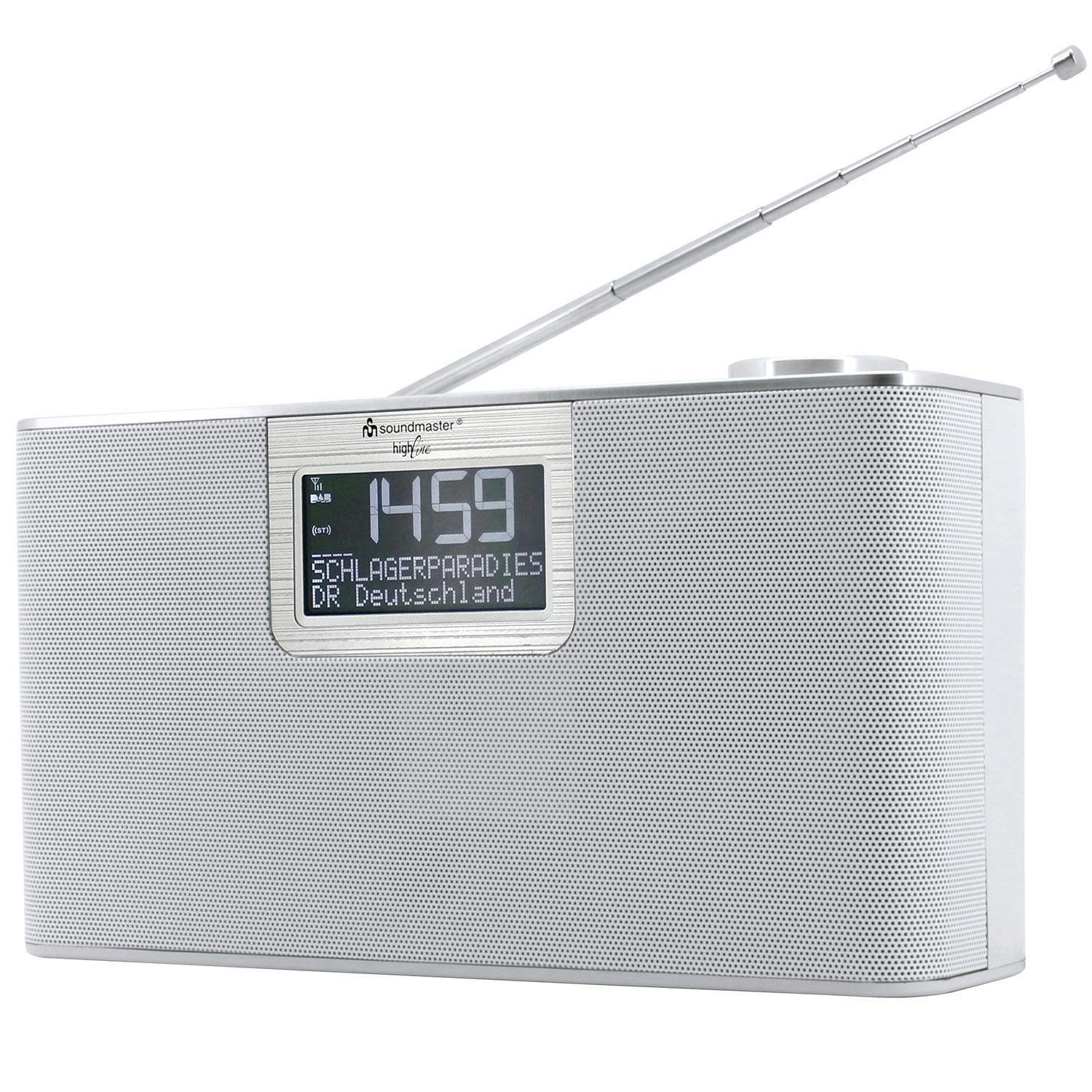 Alternativ bild 1 för Soundmaster DAB700WE, Personal, Analog och digital, DAB+,FM, 12 W, LCD, 7,37 cm (2.9)