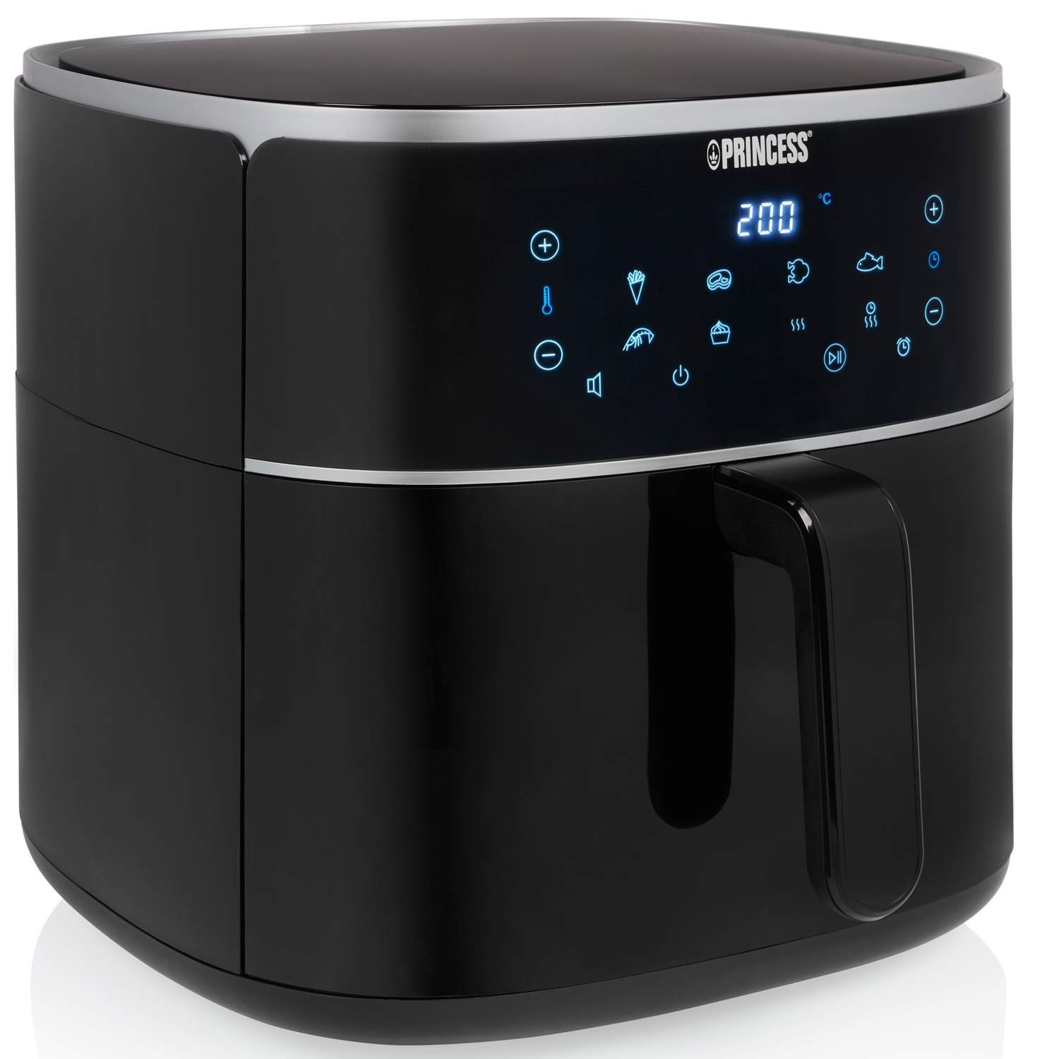 Airfryer Princess - varmluftsfriture 8 L, 1.800 W, sort