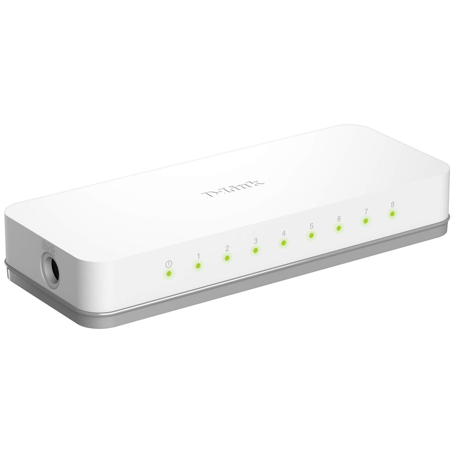 Alternativ bild 1 för dlinkgo 8-Port Fast Ethernet Easy Desktop Switch GO-SW-8E - Switch - 8 x 10/100 - skrivbordsmodell - Likström