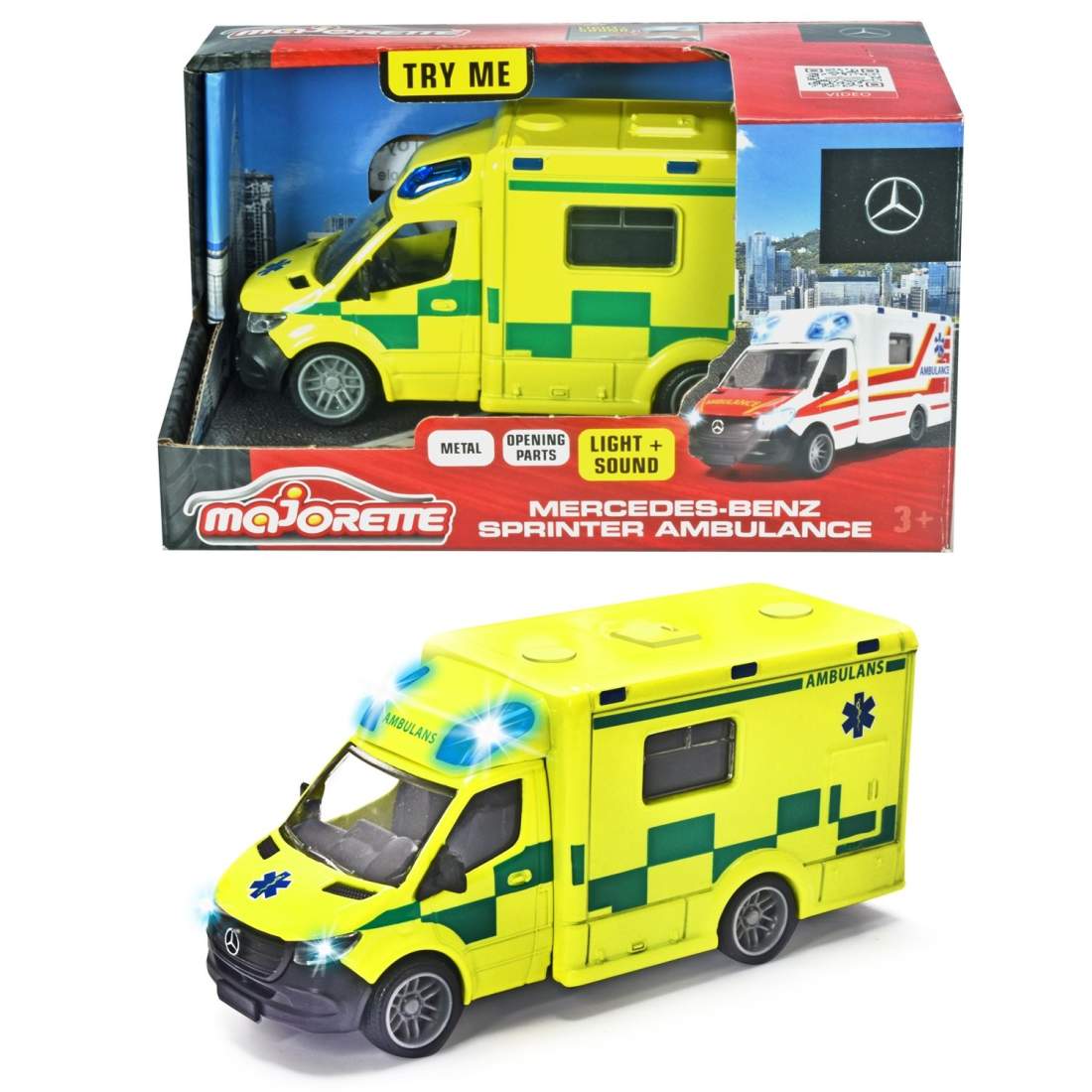 Mercedes-Benz Sprinter Svensk Ambulans | Sport & Fritid - Friluftsliv & Camping - Överlevnads- & Nödutrustning - Varningsljus | Pryloteket