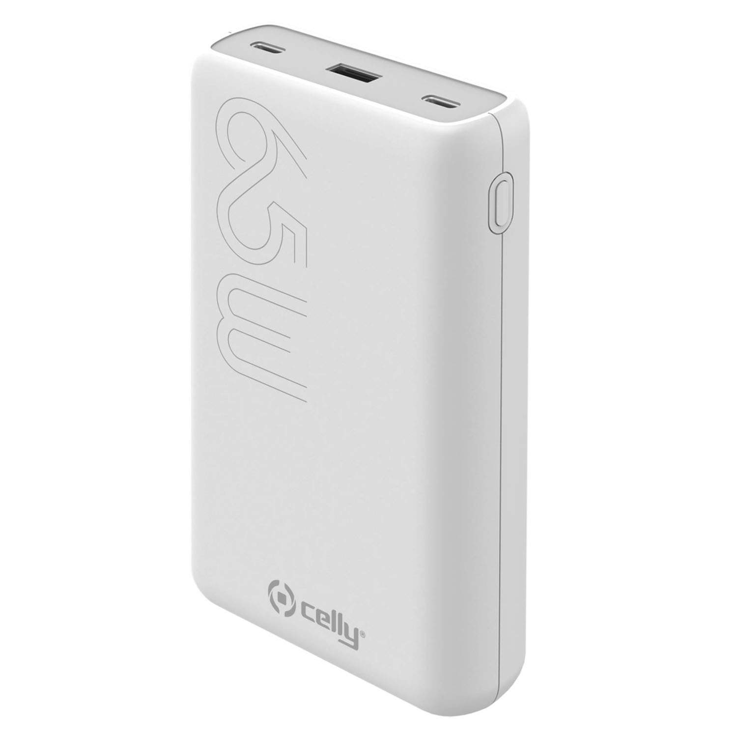 PBPD65W20000 PowerBank PD 65W 20.000 mAh Hvid