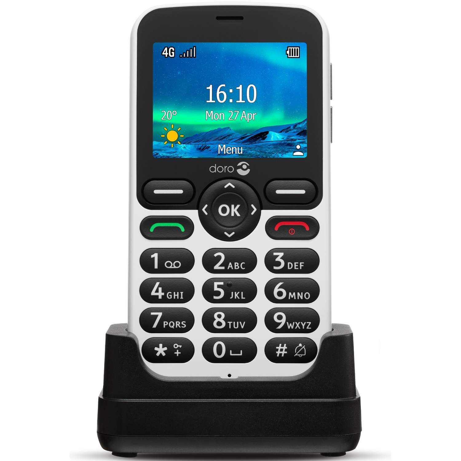 Alternativ bild 1 för Doro 5861 - Vit/Svart