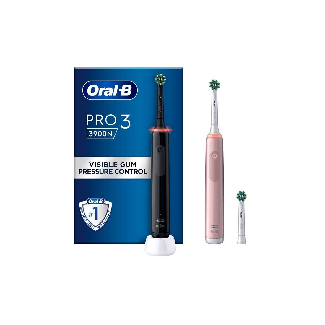 Eltandborste Pro3 3900N Black CA + Pink CA | Elektronik - Speltillbehör - Nintendo - Nintendo Switch - Laddare | Pryloteket