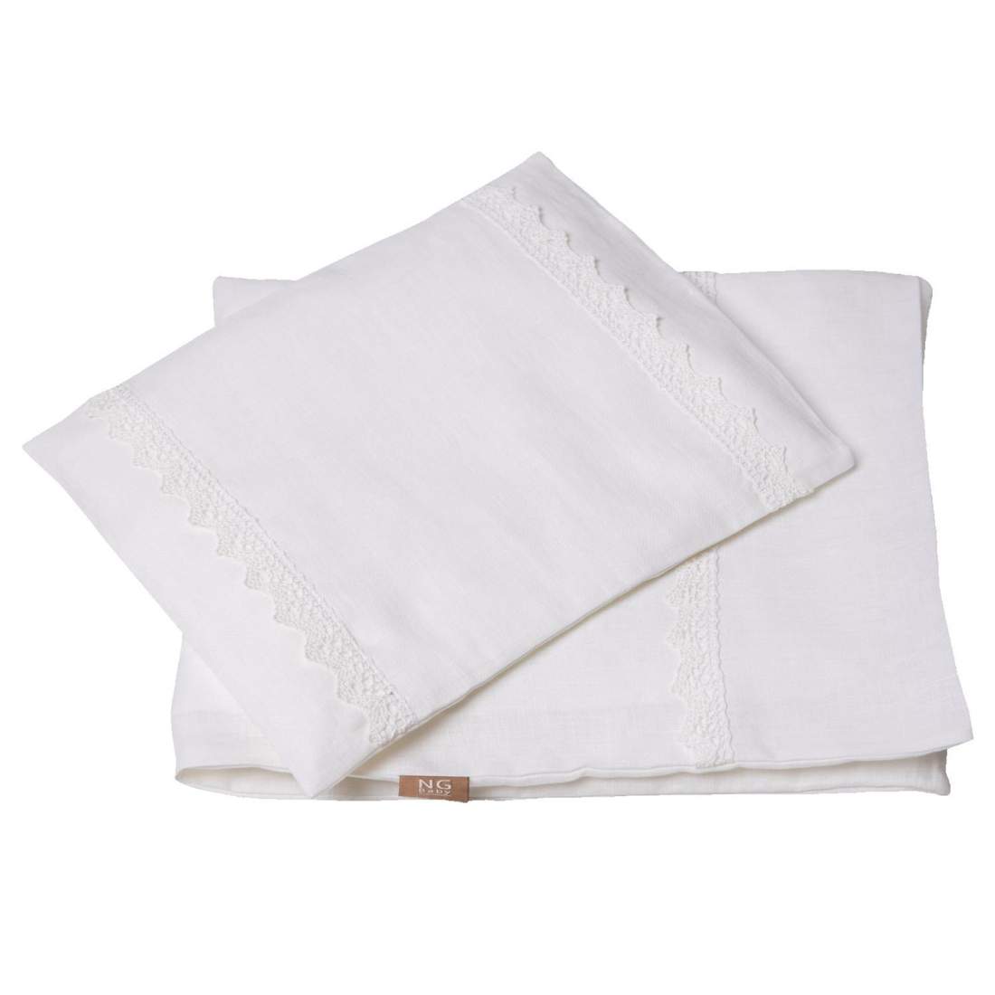 Påslakanset Spjälsäng vit spets | Hem & Hobby - Hem & Hushåll - Sovrum - Påslakan | Pryloteket