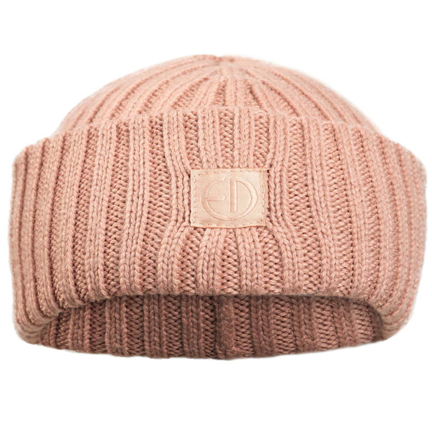 Uld Beanie - Blushing Pink 0-6 måneder