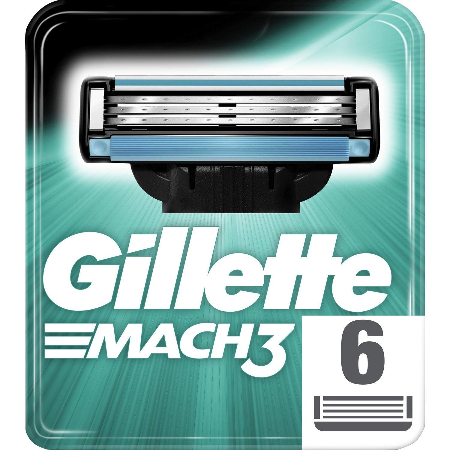 Alternativ bild 1 för Gillette Mach3 Men's Razor Blade Refills 6 st