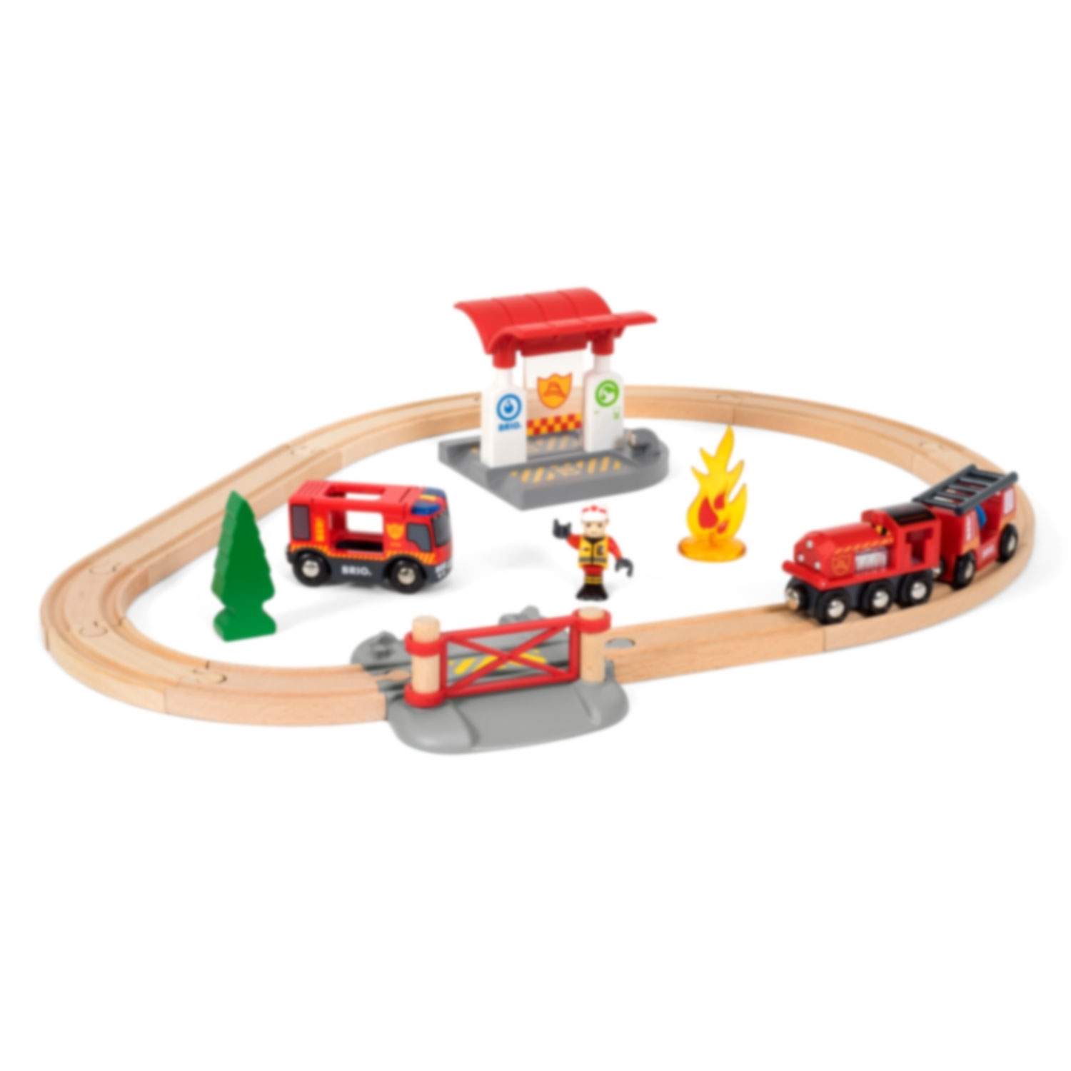 BRIO World Togbane - 18 dele - Brandmand 33815