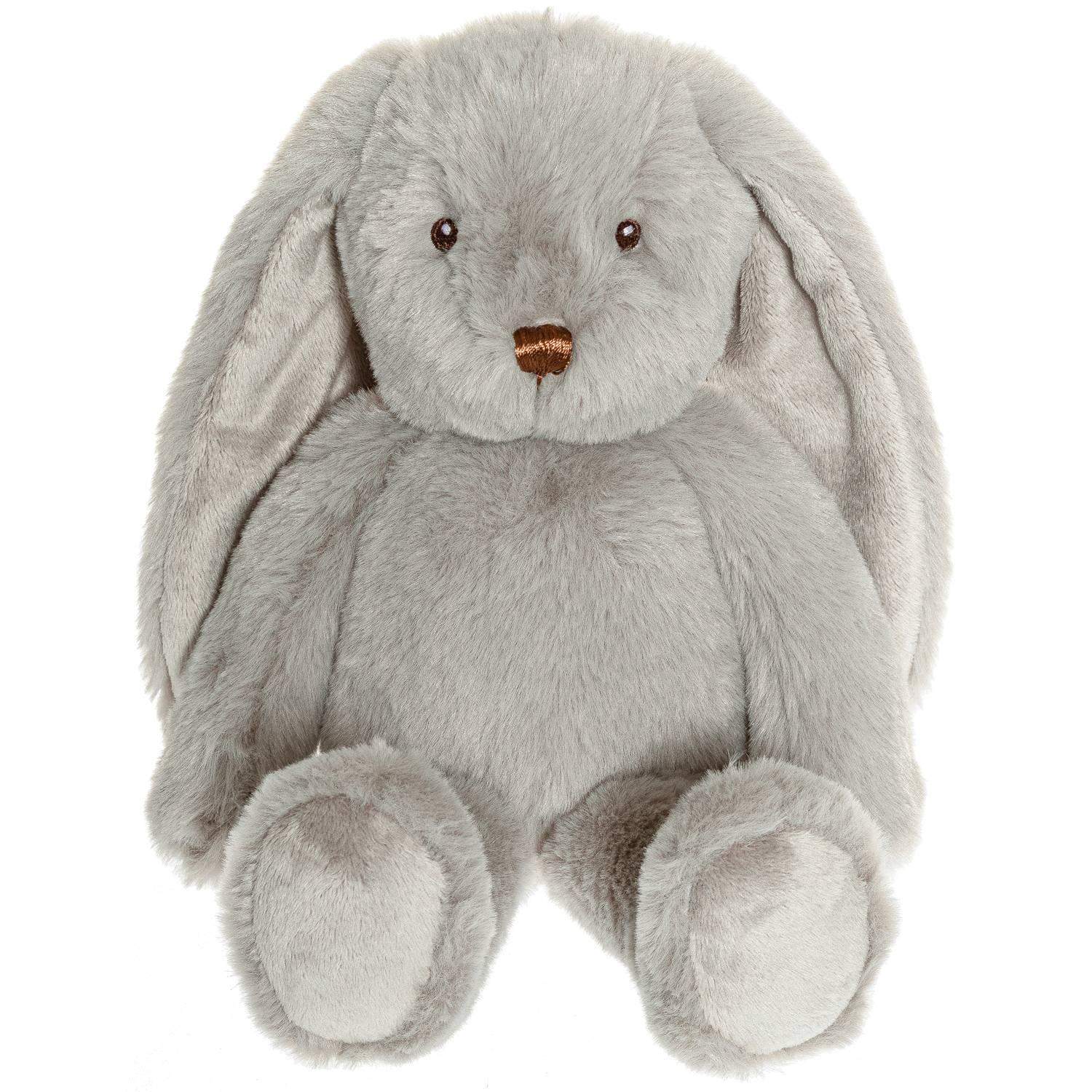 Ecofriends Bunnies - Svea, Lysegrå, 30 cm - m/u navn - Uden navn / Lysegrå / 30cm