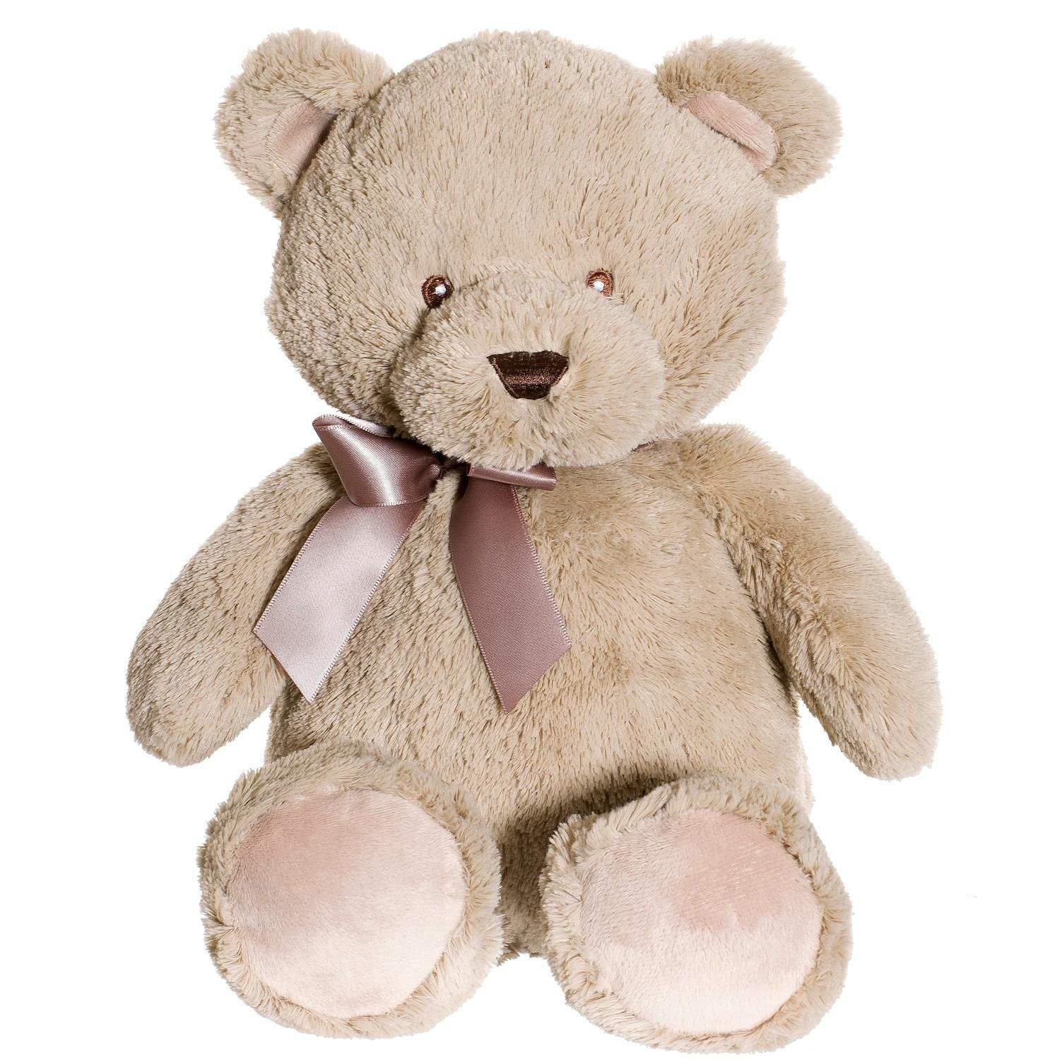 Bamse, blød pels, 38 cm, maskinvaskbar