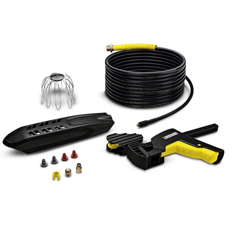 Putkenpuhdistussarja kourupuhdistimella