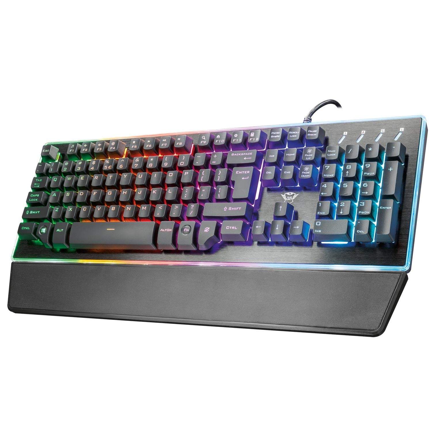 Trust Gaming GXT 860 Thura Semi-mechanical Keyboard - Tastatur - Nordisk - Sort