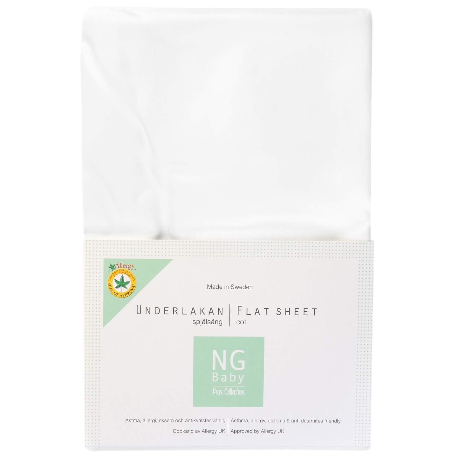 Alternativ bild 1 för NG Baby underlakan spjälsäng, PURE, PURE
