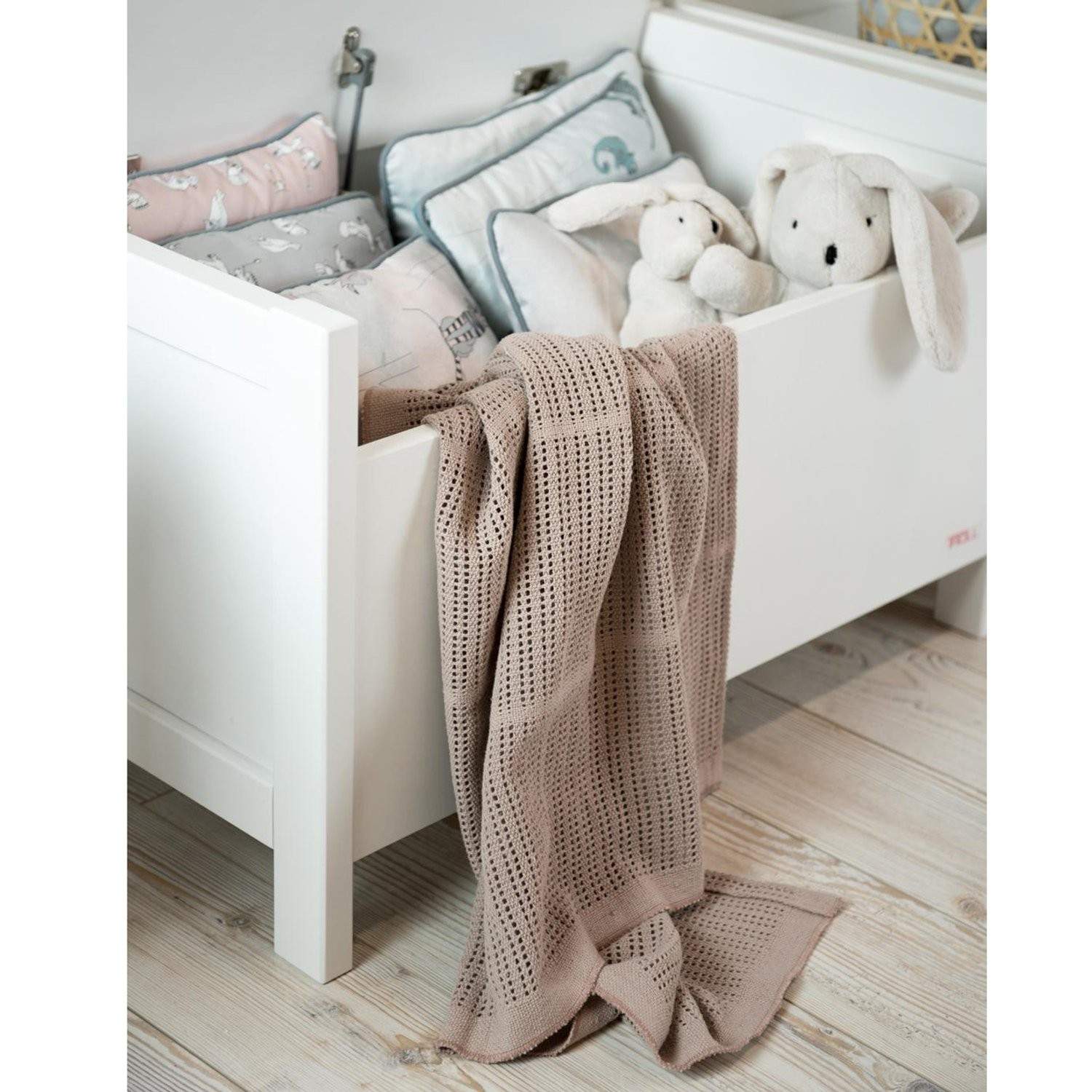 Alternativ bild 1 för NG Baby gallerfilt 75 x100 cm, dusty pink