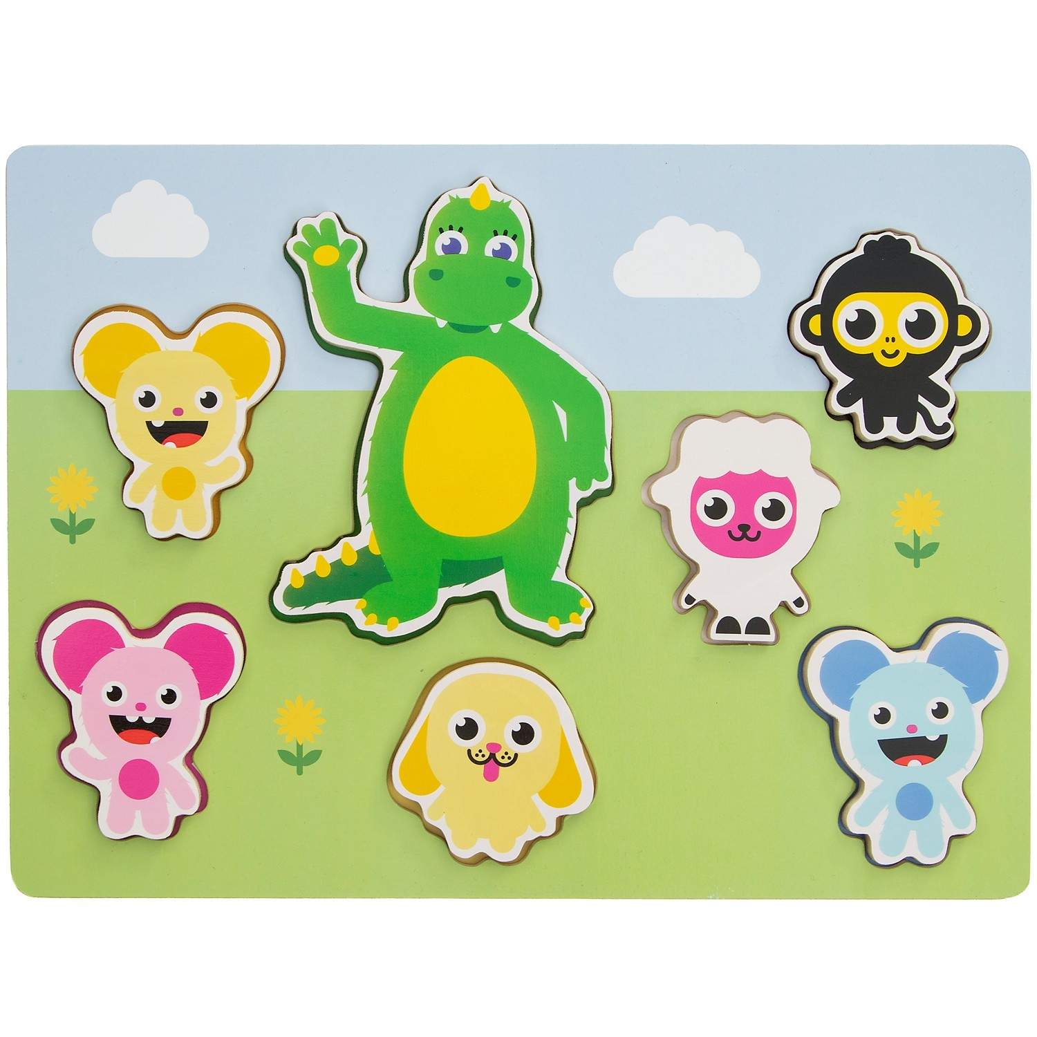 Formpuslespil 7-brikker 1-3 år