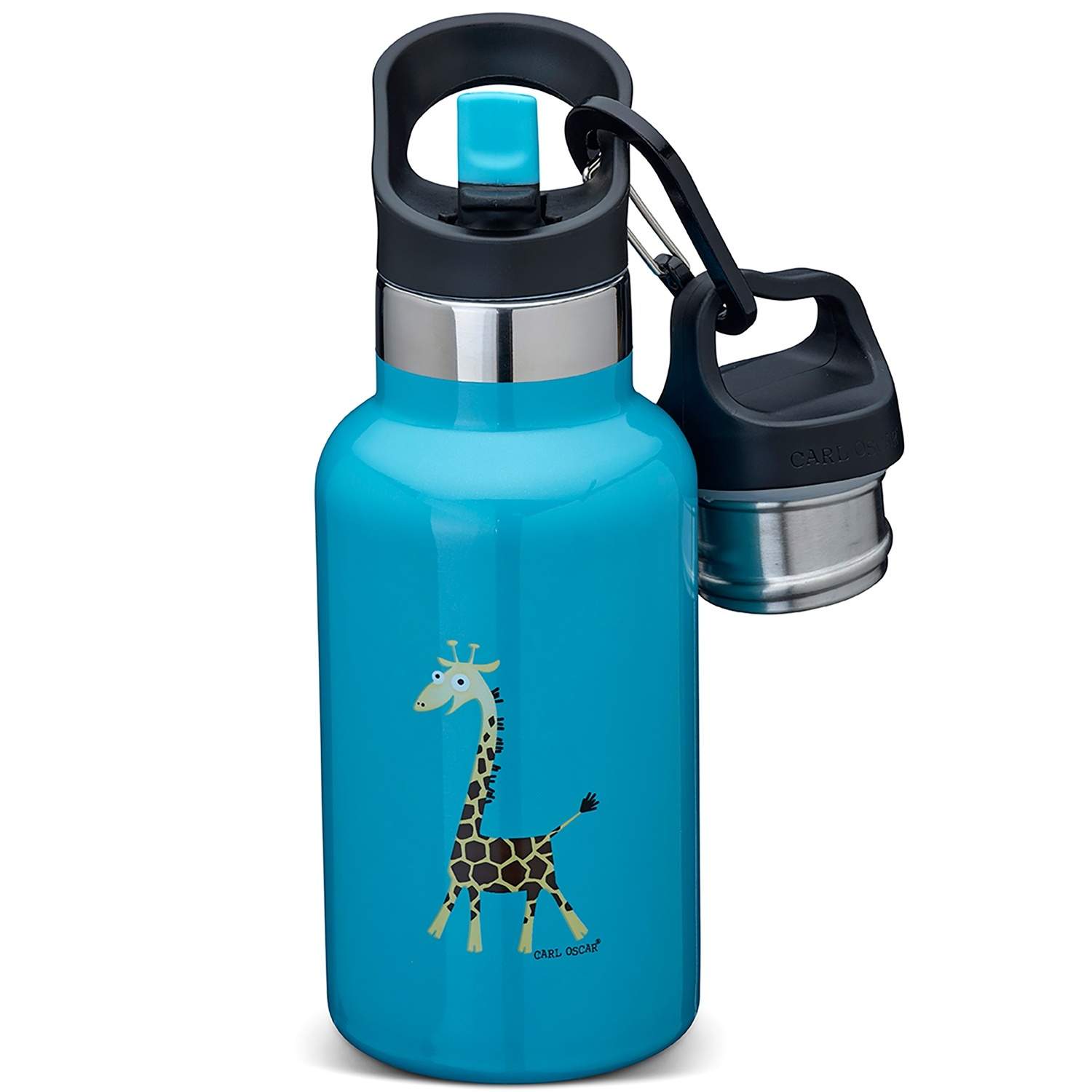 Carl Oscar Termoflaske - TEMPflask - 350 ml - Turquoise Giraffe