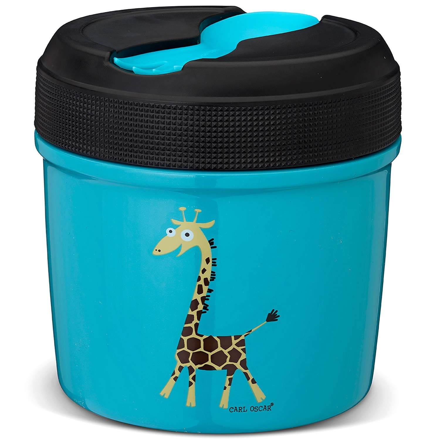 Carl Oscar Termomadkasse - 0,5 L - Turquoise Giraffe