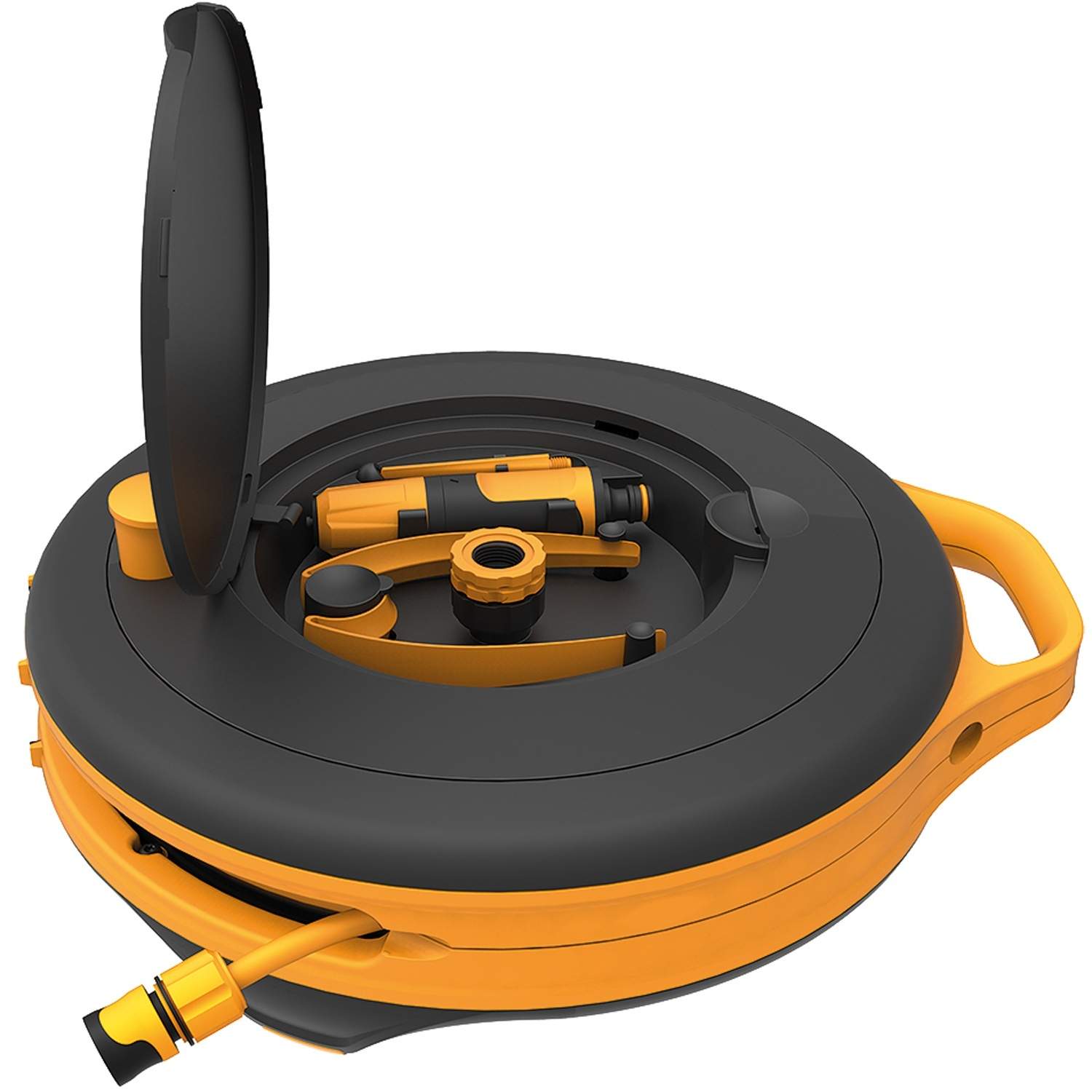 Fiskars Waterhweel S, Stående rulle, Funktionel, Sort, Orange, 390 mm, 161 mm, 444 mm