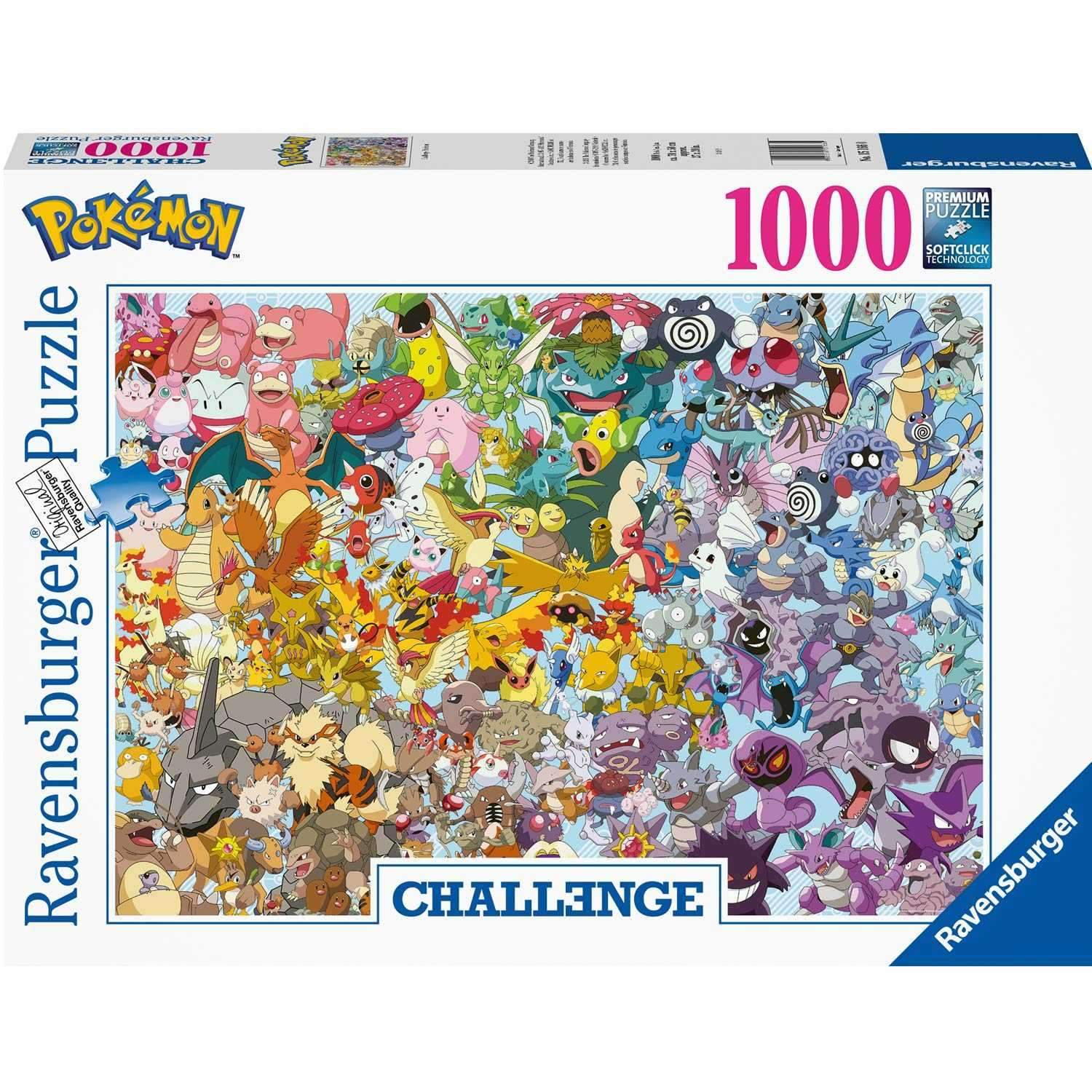 Alternativ bild 0 för Ravensburger Pokemon - Utmaning - pussel - 1000 delar