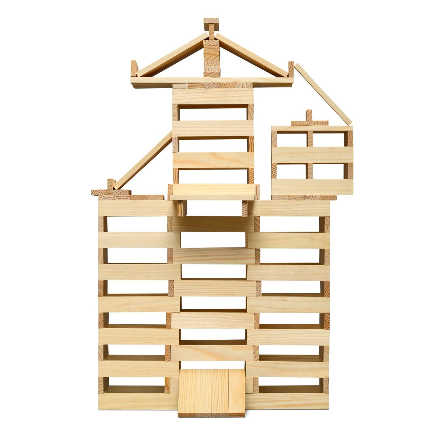 Byggepinde 200 stk Træ hvid billede