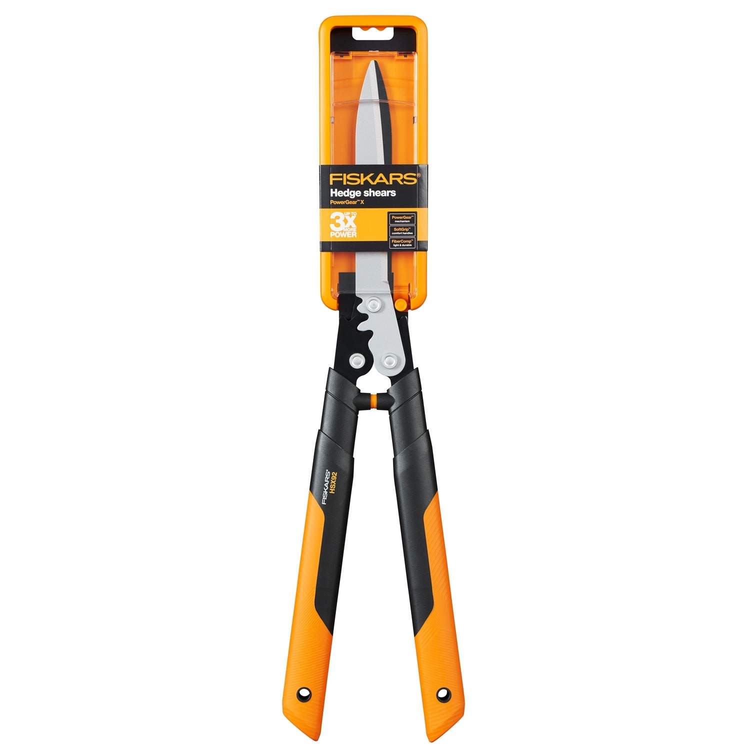 Alternativ bild 1 för Fiskars PowerGear X HSX92, svart, orange, rakt blad, aluminium, 63 cm, 808 g