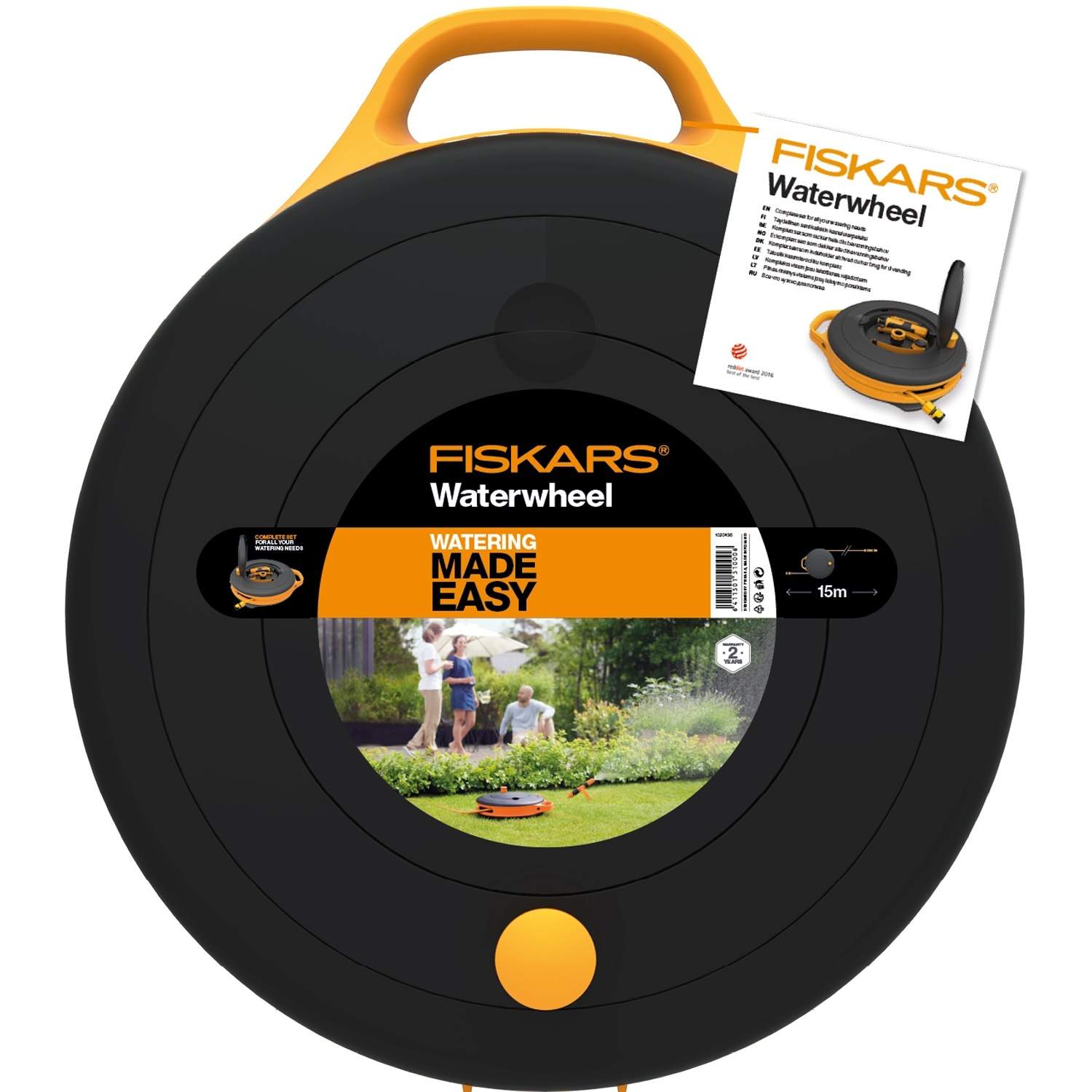 Alternativ bild 1 för Fiskars Waterwheel with 15 m hose