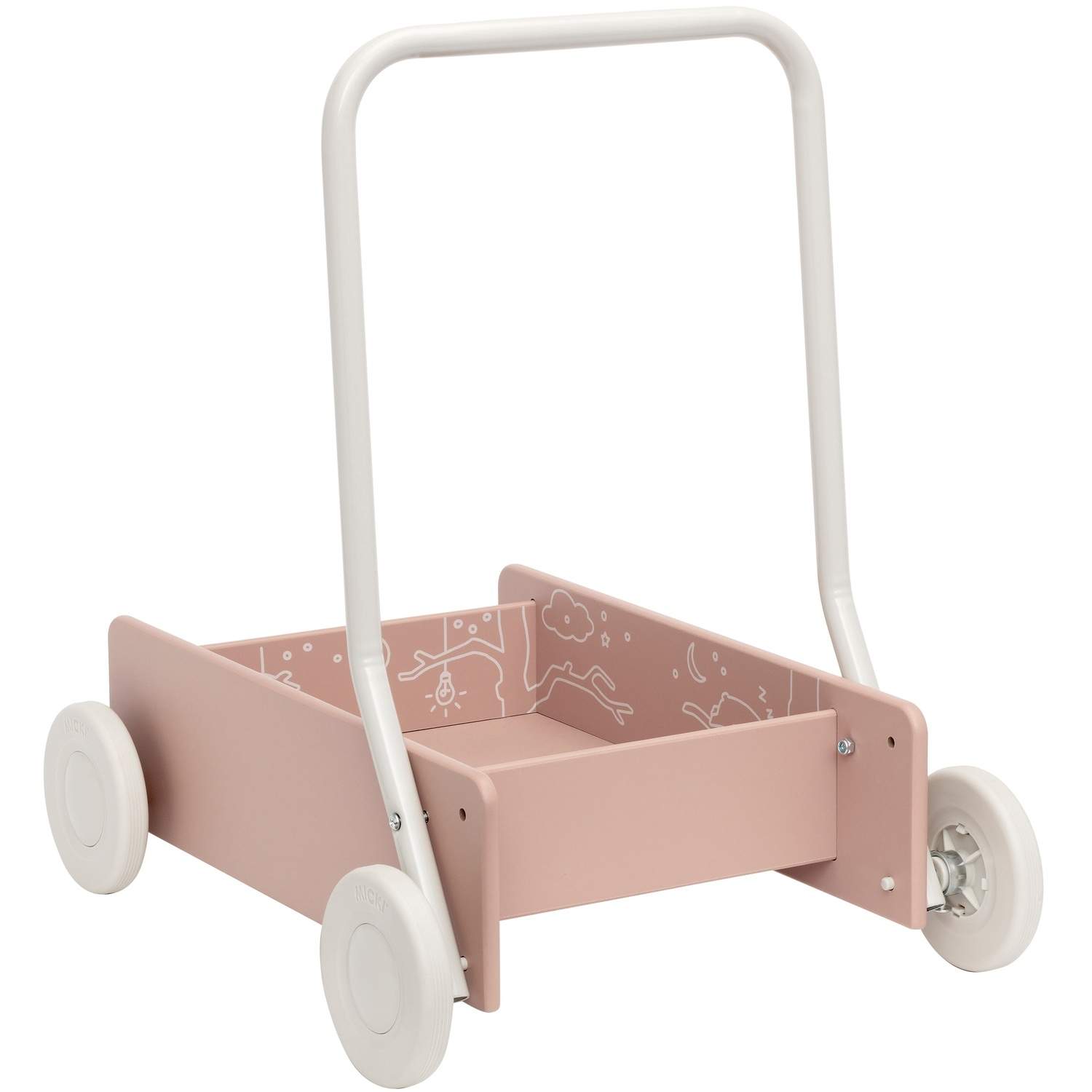 Alternativ bild 1 för MICKI BARNVAGN ROSA