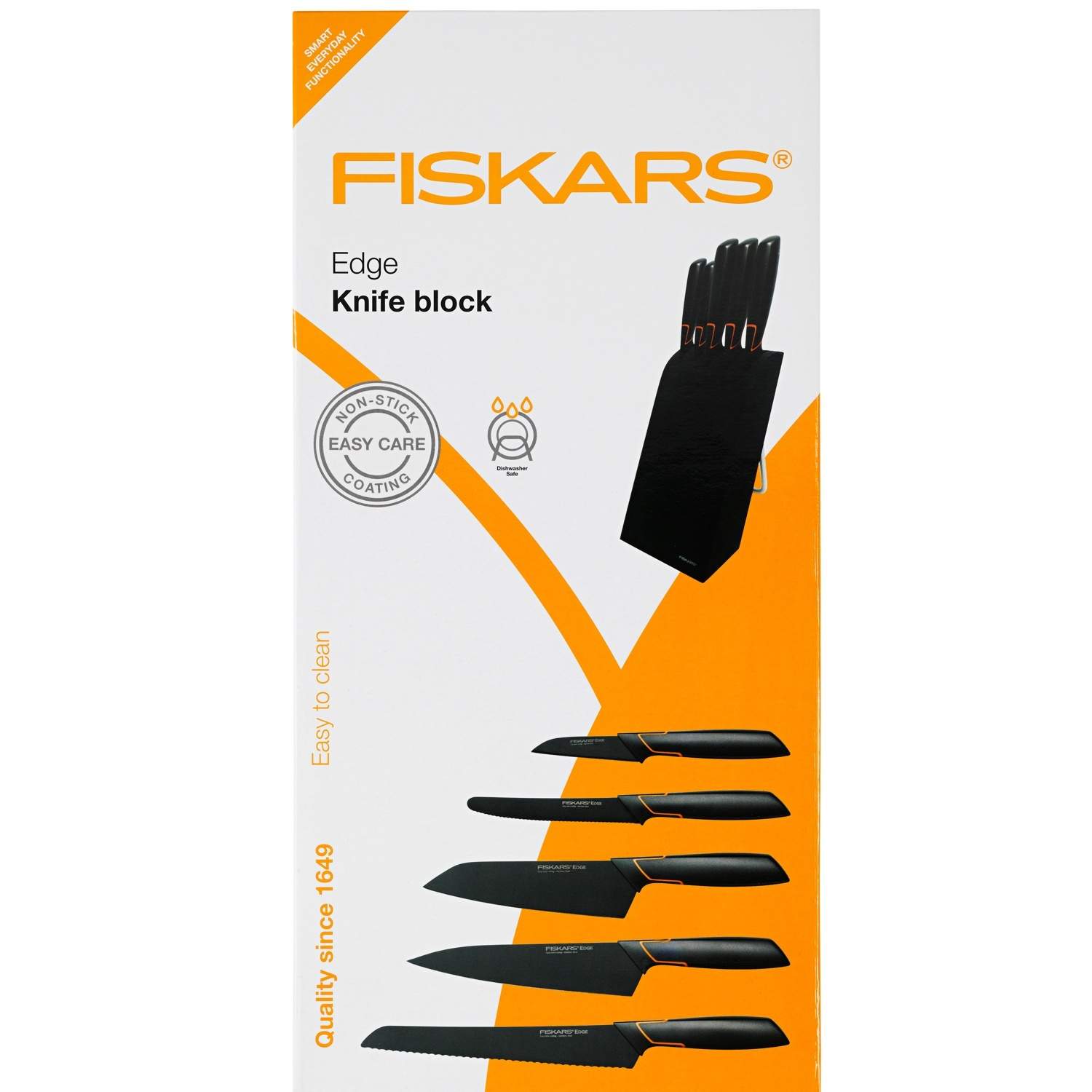 Alternativ bild 1 för Fiskars Edge Knivset med Knivblock