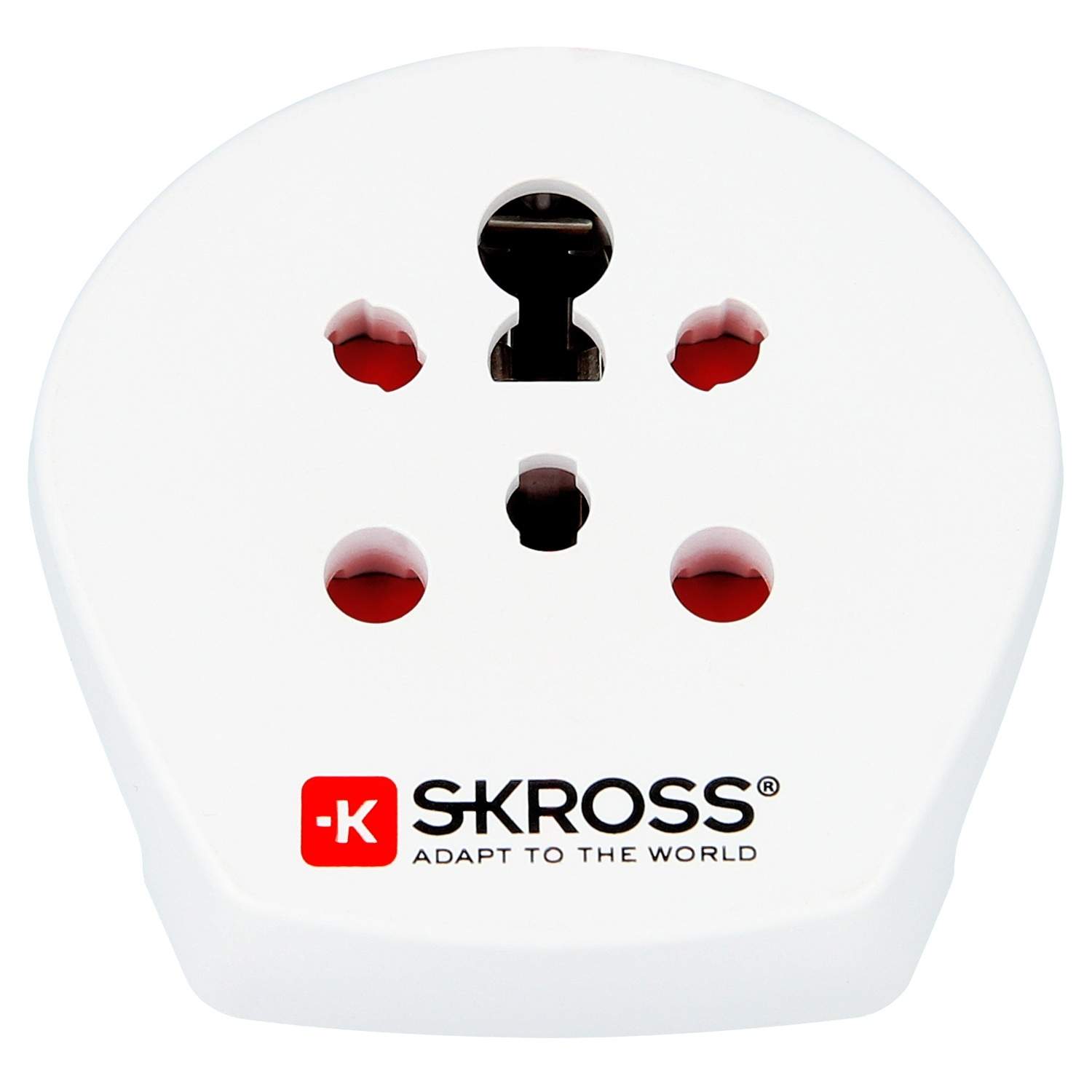 Alternativ bild 1 för Skross 1.500217-E, Typ C (Europlug), Universal, Typ D (UK), Typ H (IL), Typ K (DK), 100 - 250 V, 10 A, Vit